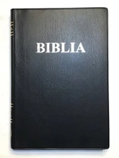 Romanian LARGE PRINT Bible, Cornulescu, Black Vinyl/Flex Cover, Red Letter