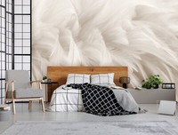 Consalnet Xxl Foto-Tapete Federn Tiermotiv Creme 312X219 Cm Vlies