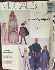 MCCALL'S 4404 MEDIEVAL COSTUME PACKAGE- SIZE MEDIUM