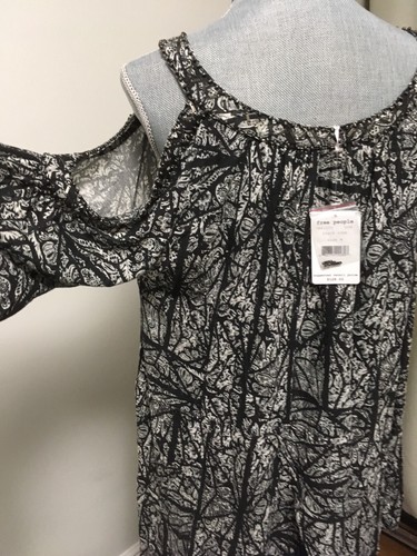 FREE PEOPLE GOOD MORNING COLD SHOULDER Top M NWT - Picture 9 of 9
