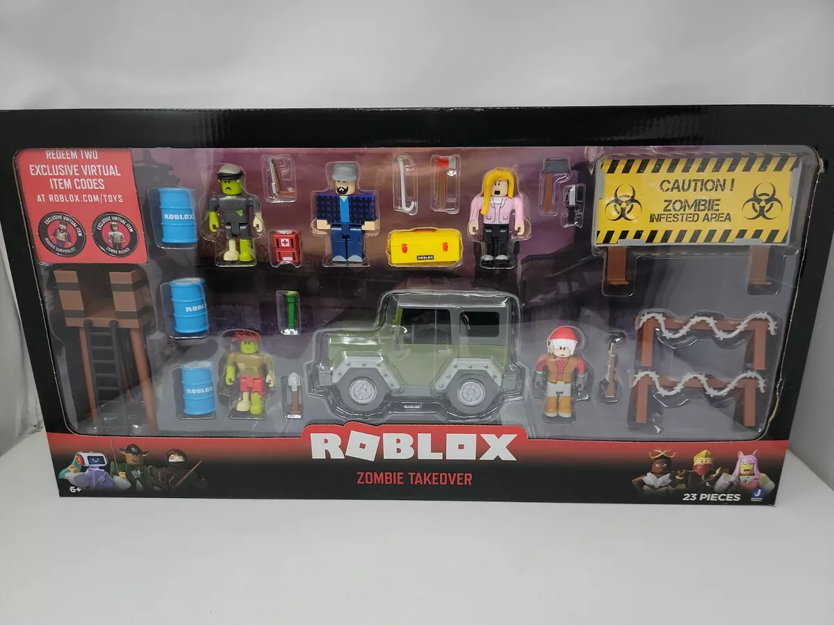 NEW Roblox Zombie Takeover Redeem 2 Exclusive Virtual Codes 23 pieces 5  Figures