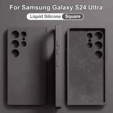 Silicone Phone Case & Screen Protector For Samsung Galaxy S22 S23 24 S25 Ultra