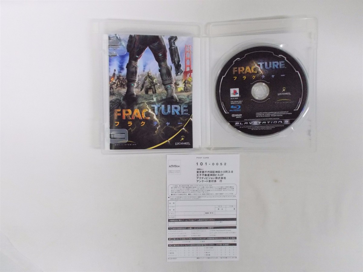 PlayStation3 -- FRACTURE -- PS3. JAPAN GAME. Works fullly!! 52054