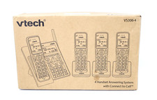 VTech VS306-4 DECT 6.0 4 Handsets Cordless Home 4 Handset, Silver  Black