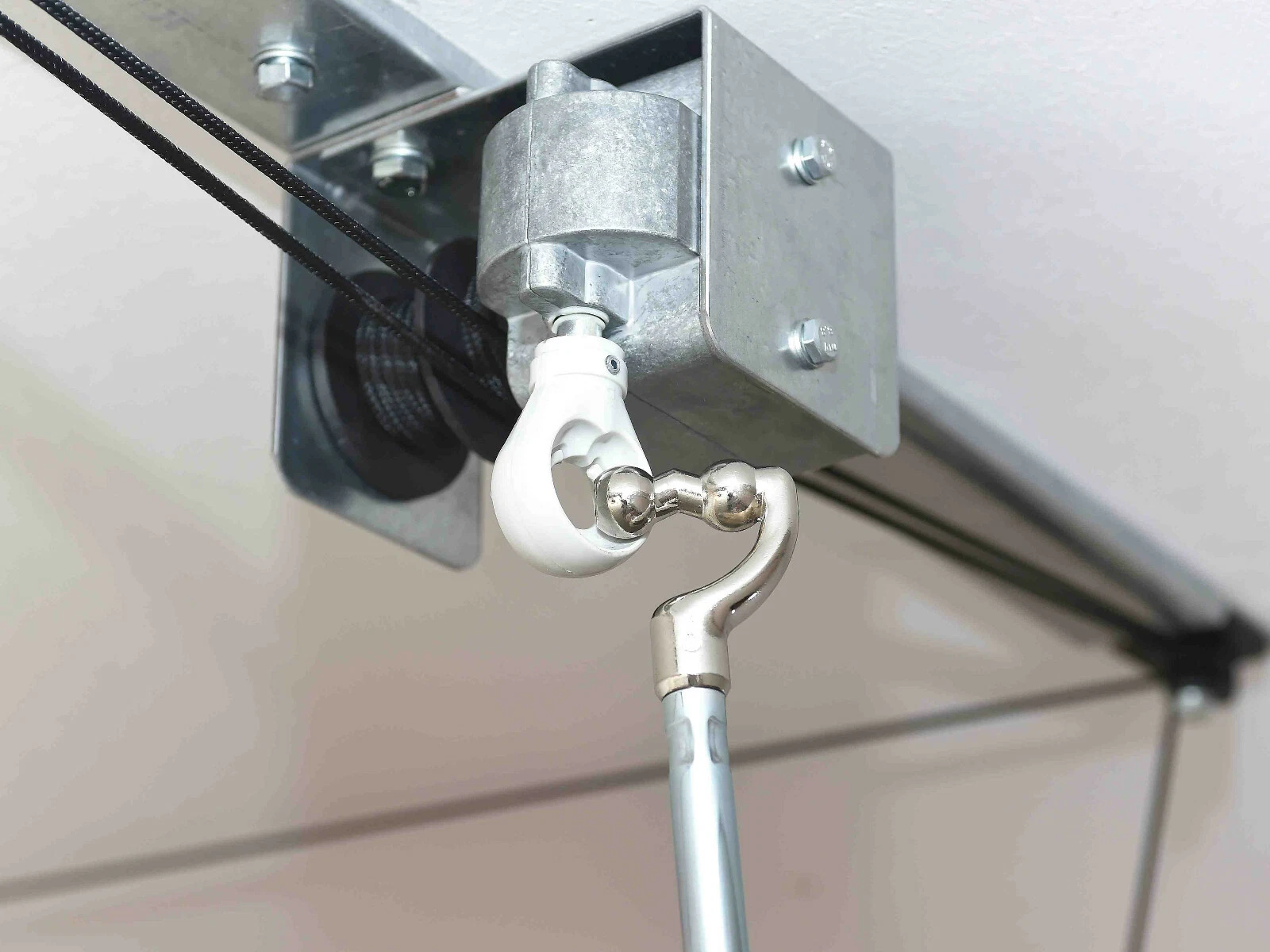 Handkurbel und Getriebe des BOXLIFT