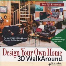 Design Your Own Home: 3D Walk Around PC CD create house interior arrange rooms