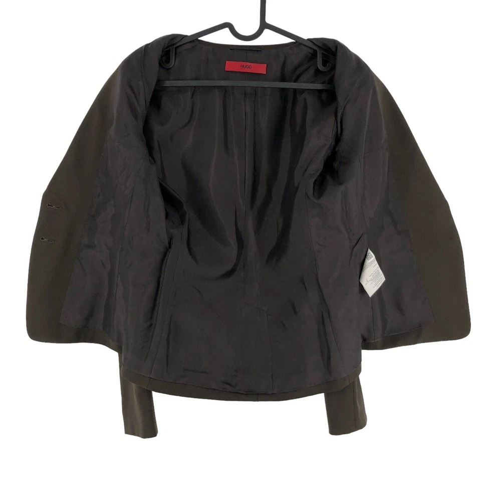 HUGO BOSS Chaqueta Blazer Aliva Para Mujer 100% Lana Talla UK:10 - S - Imagen 3 de 4