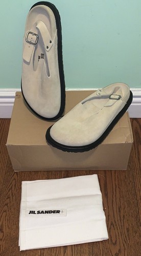 NEW NIB Jil Sander x Birkenstock Berlin Suede Clogs Mules - Sz EU 45 / US  12 886454710739 | eBay