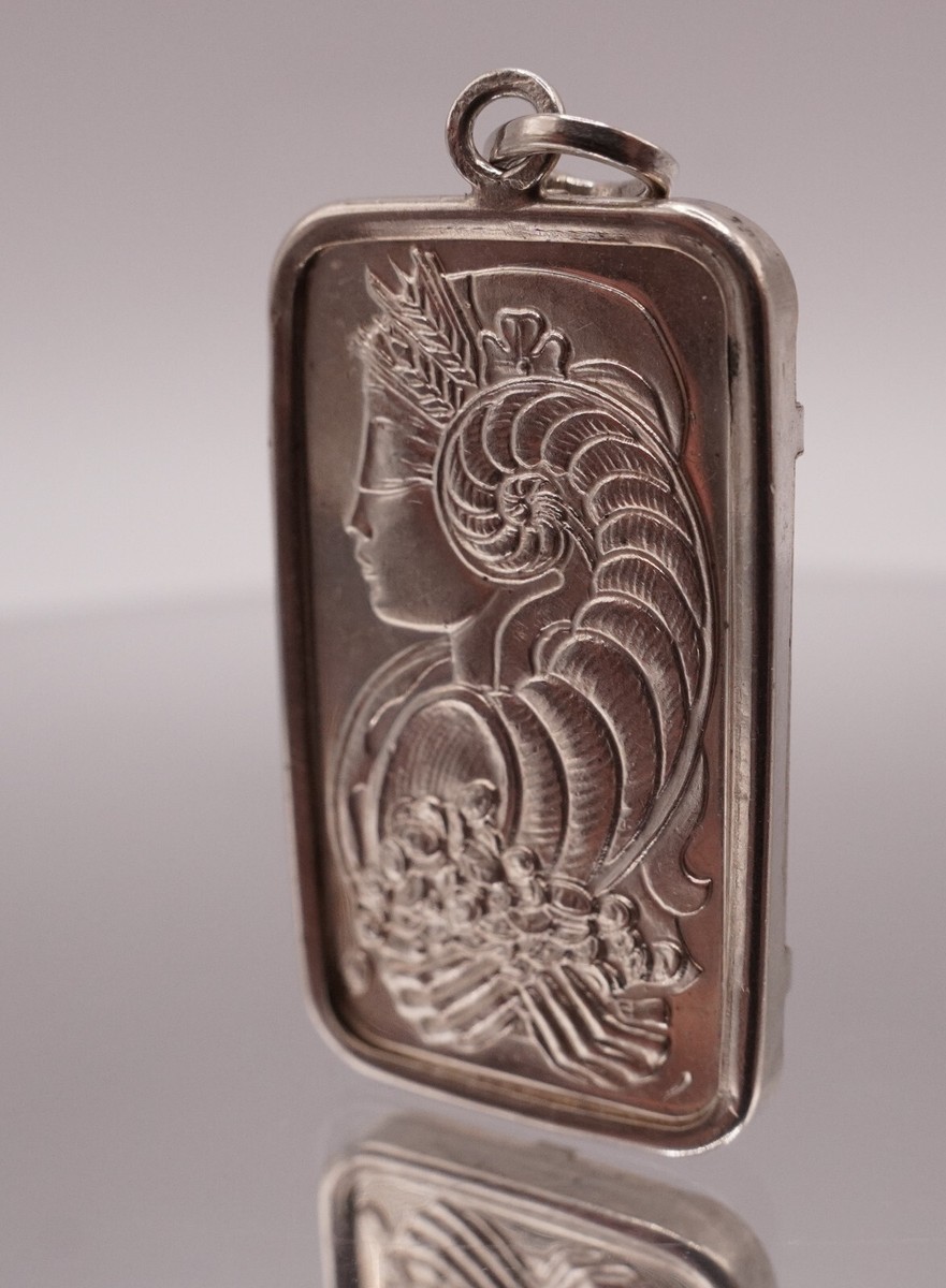PAMP SUISSE necklace pendant Switzerland 1/2 oz 999 FINE