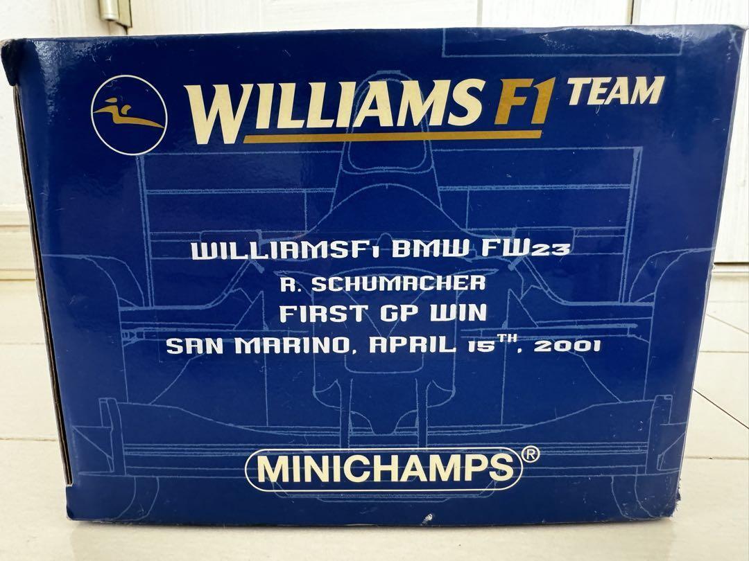Minichamps 1/18 F1 FW23 R.Schumacher 2001 | eBay