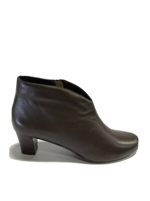 David Tate Womens Fame Bootie Brown Leather Size 11 Narrow