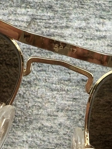 VTG Beau Monde Gold Etched Bronze Lens Sunglasses Mansfield 52/17-140 Tortoise - Picture 14 of 24