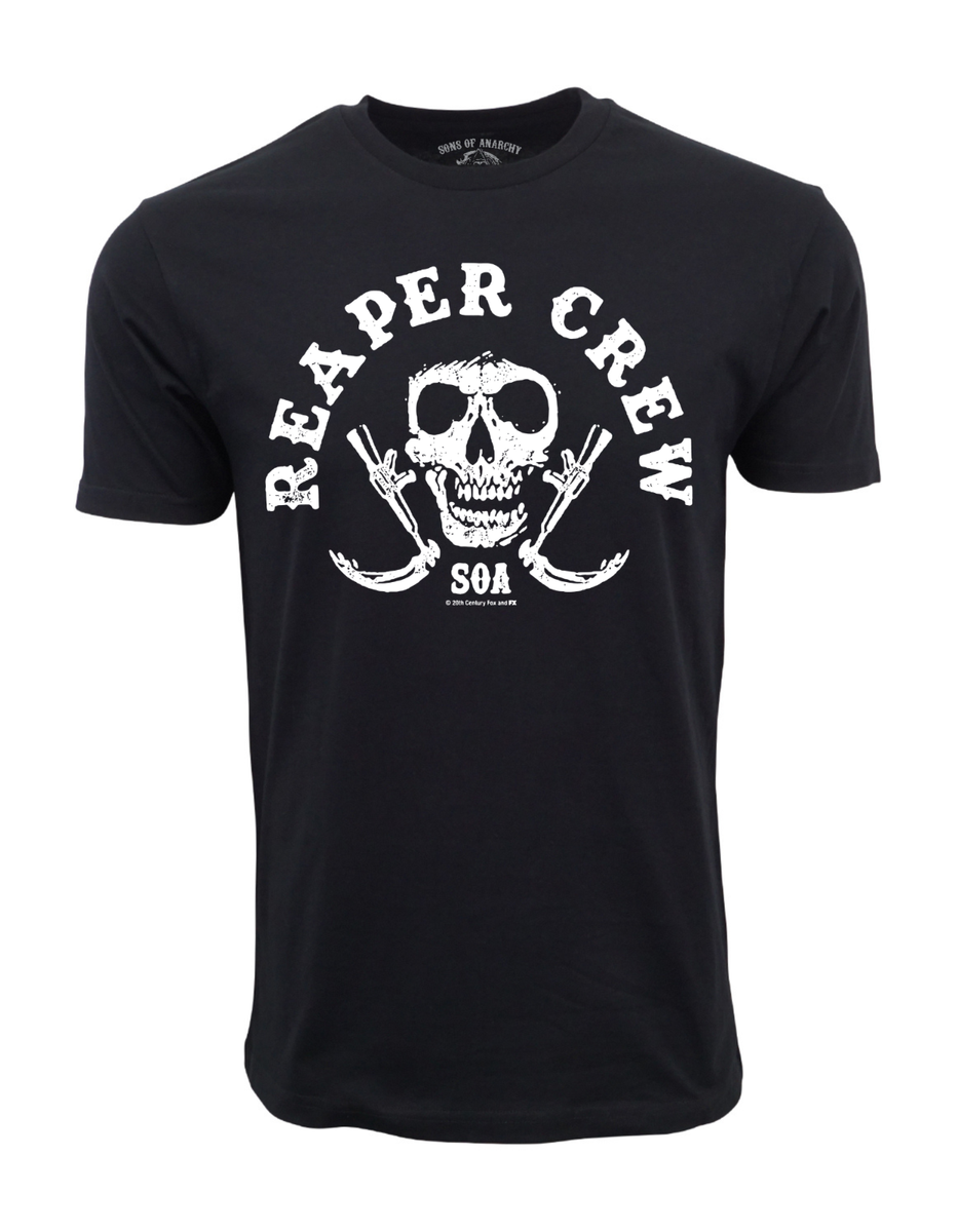 SONS OF ANARCHY REAPER CREW MENS BLACK GRAPHIC T SHIRT | eBay