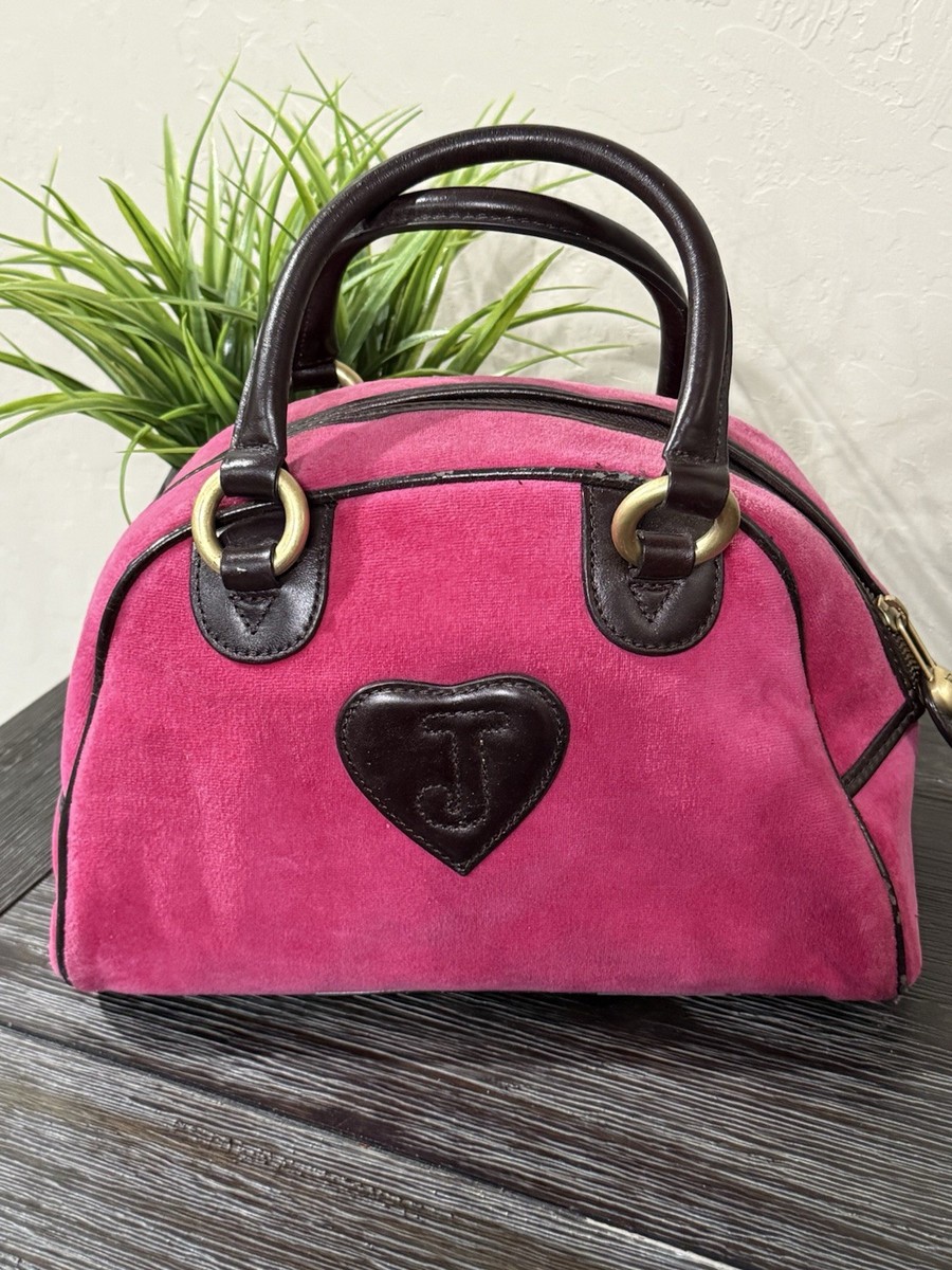 Vintage Juicy Couture Bowler Bag Y2K Pink Velvet | eBay