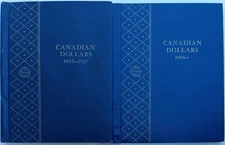 Whitman 1935-1967, 1968- 1980s Canadian Canada Dollars 9511 9529 Coin Album Book