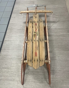 Vintage Flexible Flyer sled  55J - antique in amazing shape!