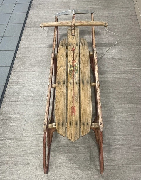 Vintage Flexible Flyer sled  55J - antique in amazing shape!