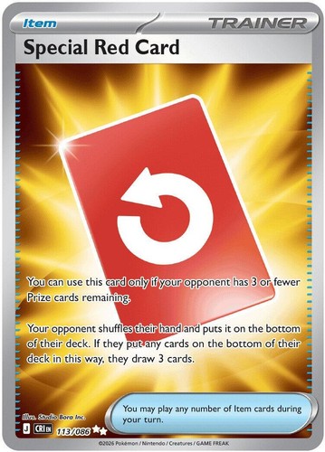 Special Red Card 082/086 ME04: Chaos Rising Uncommon Regular | eBay