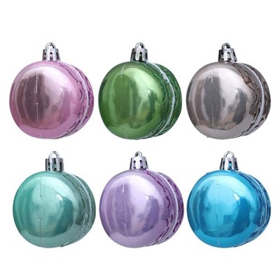 6Pcs Delicate Macaron Themed Ornament Brighten Up Your Seasonal Display