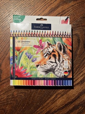 NEW Faber-Castell Goldfaber Color Pencils, 48ct Creative Studio Artist Quality 