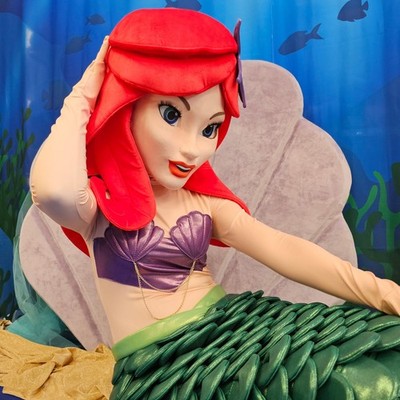 3D ARIEL Mermaid Mascot Costume | 3D Arielle Meerjungfrau Maskottchen