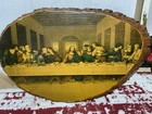 Vintage RLB Last Supper Painting Wall Decor On A Wood Slap Bark Border. — photo 7