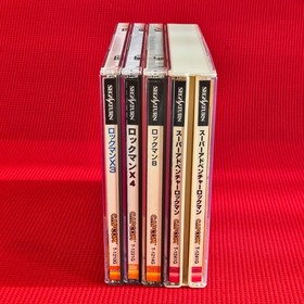 Megaman Sega Saturn Lot 4 Rockman X3 X4 8 Segasaturn SS Mega Rock Man Japan JP