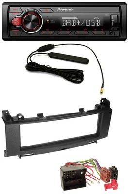 Pioneer MP3 DAB 1DIN AUX USB Autoradio für Mercedes A-Klasse W169 B-Klasse W245 - Bild 1 von 4