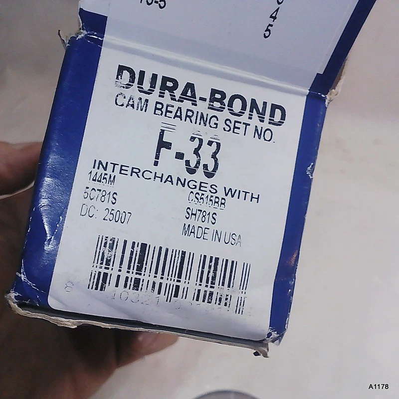 Cojinete del árbol de levas del motor Dura-Bond F33 1975 1976 para Ford F150 F250 F350 F100 Foto 4 de 4