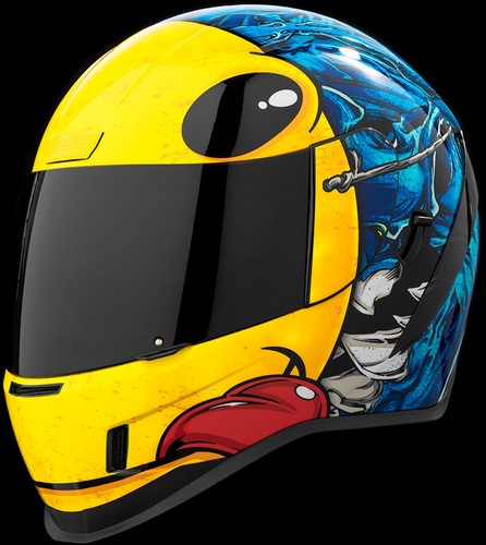 ICON Airform Brozak MIPS Helmet 3XL Blue/Yellow 0101-14936 - Picture 4 of 5