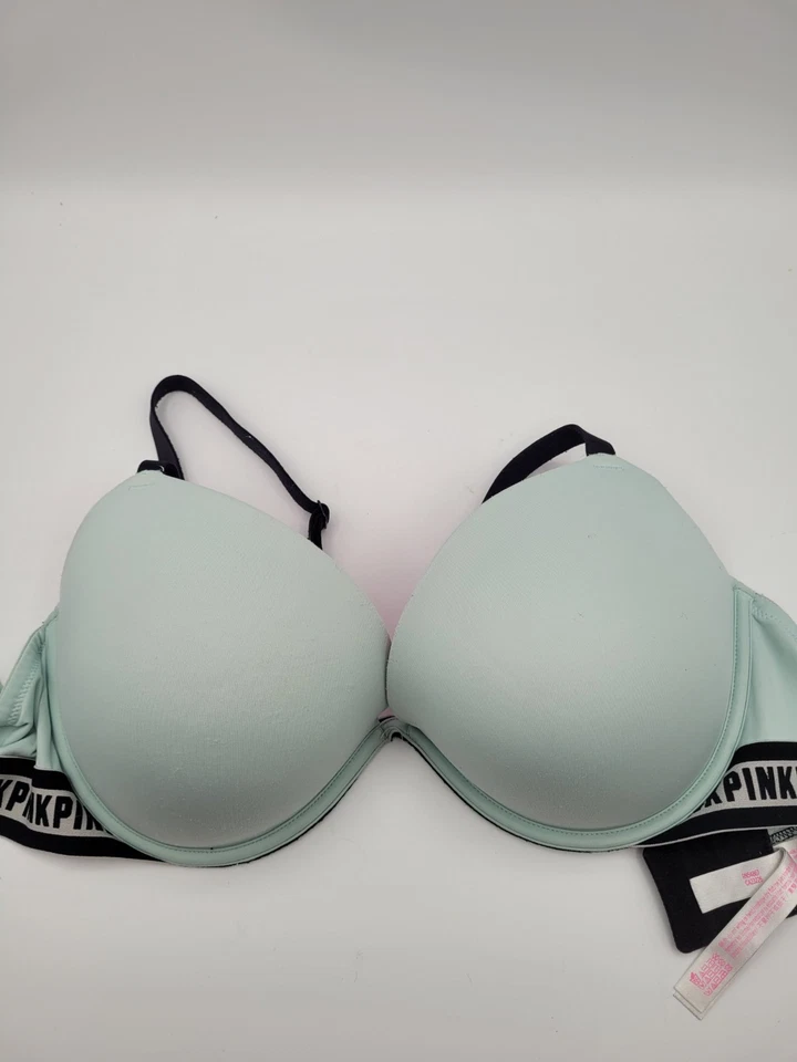 Pink / Victoria's Secret Wear Everywhere Super Push Up Bombshell Bra 36DD +2Cups - Image 2 of 4