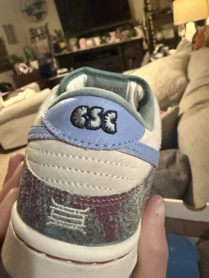 Nike Crenshaw Skate Club Dunk SB Low FN4193-100 Sail Light Blue Cedar Suede
