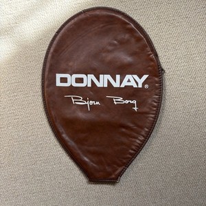 Vintage Donnay Bjorn Borg Tennis Racquet Faux Leather Brown (CASE ONLY)