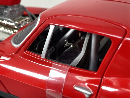 1/18 Mattel 100% 1966 Chevrolet Corvette Pro Street Red 29226 ! - Picture 10 of 16