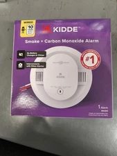 Kidde Smoke & Carbon Monoxide Detector 30CUD10, 10-Yr Battery, Wired