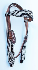 Show Tack Bridle Horse Western Leather Rodeo Headstall 8501H