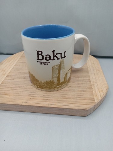 Tazza tazza caffè Starbucks BAKU AZERBAIJAN collezione Global Icon City 16 oz 2016 - Foto 9 di 11