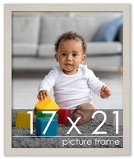 Minimalist White Picture Frame - UV Acrylic,Backing, Hanging Hardware