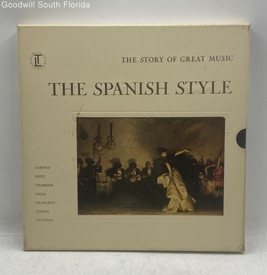 Set Of 4 Pcs Time-Life The Spanish Style Musical Vinyl Records In Original Cover