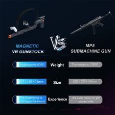 VR Glasses Gaming Machine Gun Stock DIY Adjustable for Meta Quest 3/3S VR