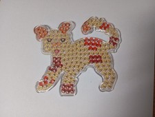 Schablone für Bügelperlen Katze Vorlage Basteln Handarbeit Feinmotorik 