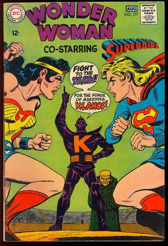 Wonder Woman #177 Supergirl Cover Silver Age Vintage DC Comic 1968 VG-