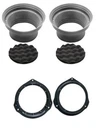 Car Baffle Set And 6.5" Speaker Adaptors For Mercedes C-Class W204 2007-2013