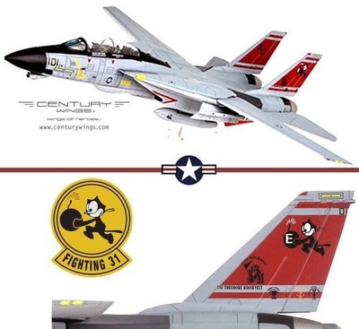 Century Wings 1/72 CW 001615 F-14D Tomcat USN VF-31 Tomcatters USS Th. Roosevelt