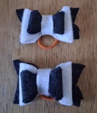 2 PC Baby Girl Pick Tails or Ponytails Rubber Band  Newborn Infant Toddler Bows