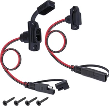 2 PCS SAE Quick Connector Harness, 1FT 12AWG SAE Adapter Male Plug to Female Soc