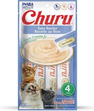 Churu Lickable Pur e Natural Cat Treats Tuna Recipe, 4 Tubes 