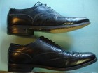 Vintage FLORSHEIM Imperial Oxford Wing Tip Black Size 8 1/2 D Shoe VG to VG+ USA — photo 4