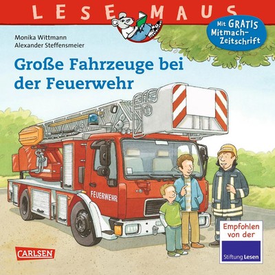 Große Fahrzeuge bei der Feuerwehr | Monika Wittmann | Broschüre | Lesemaus