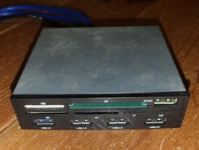 USB 3.0 3.5 Internal Card Reader With HUB Micro SD SDHC MMS XD M2 CF Black